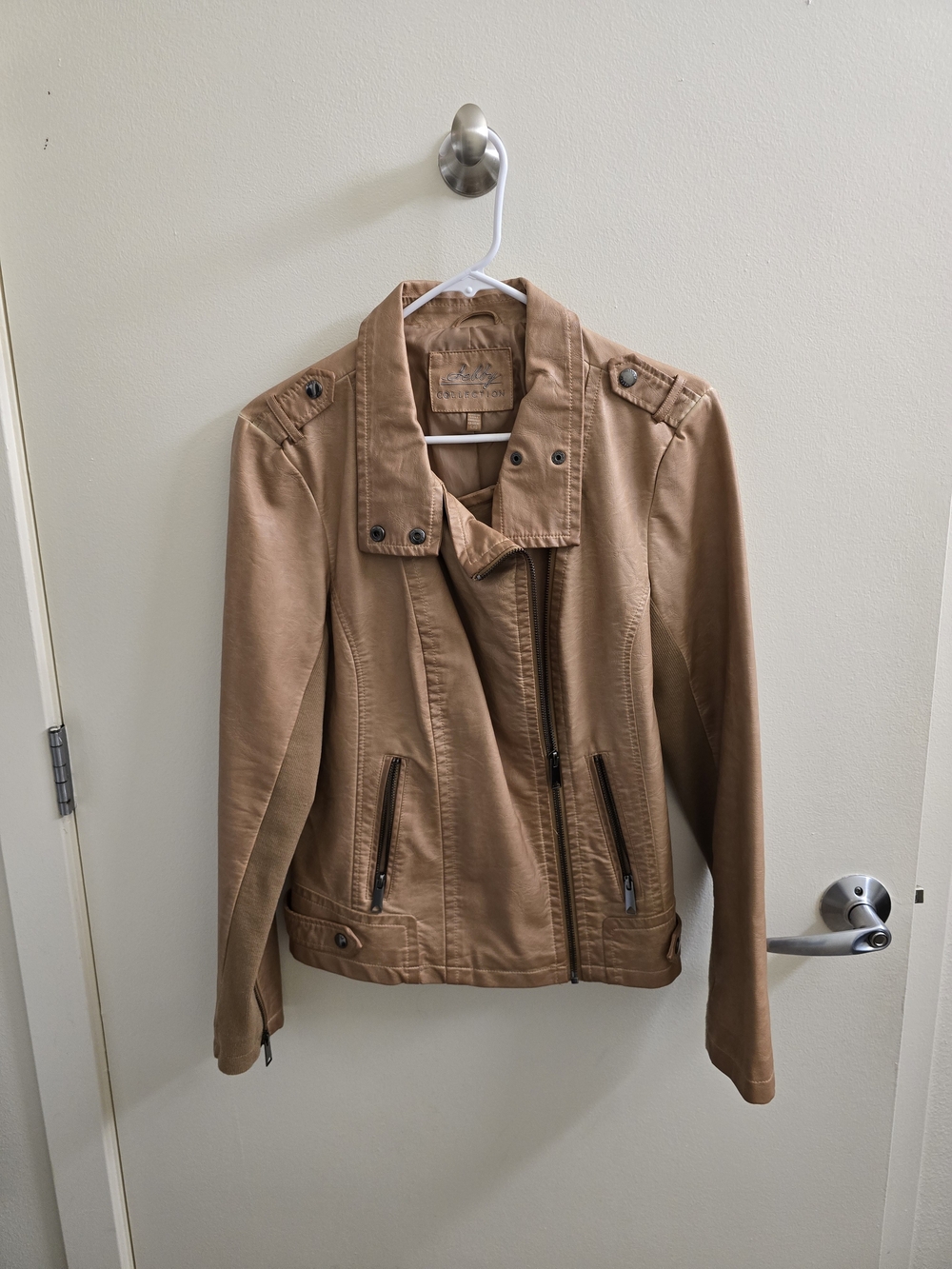 Tan Women's Moto Jacket